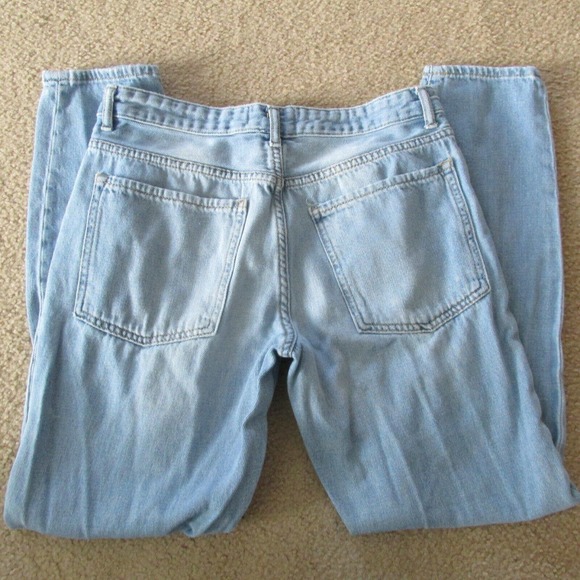 Forever 21 Distressed Jeans Womens Size 26 Blue Destroyed Light Wash Denim Pants - Picture 6 of 8